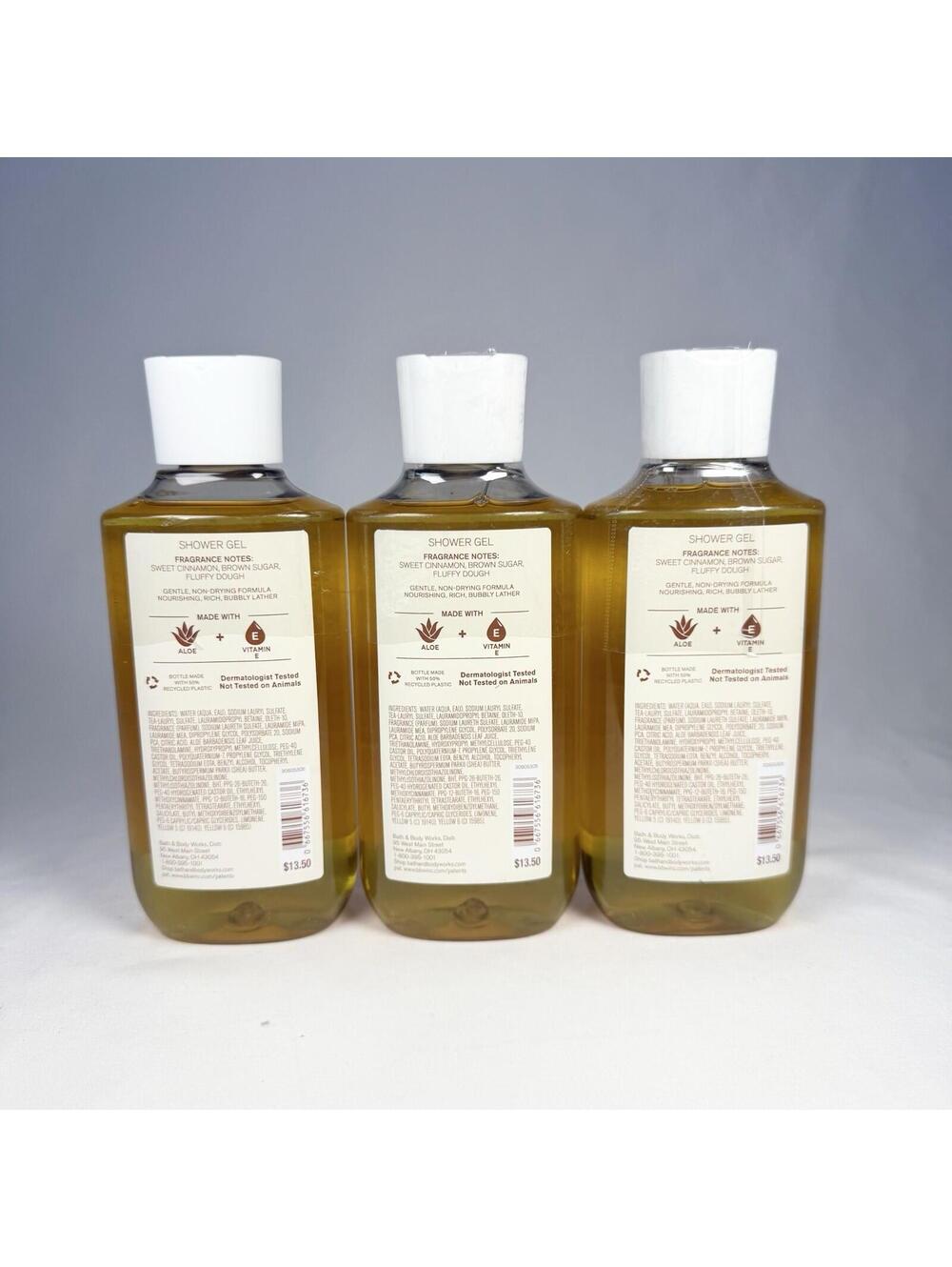 3 Bath & Body Works CINNAMON DONUT SWIRL Body Wash Shower Gel 10 oz - Picture 2 of 3